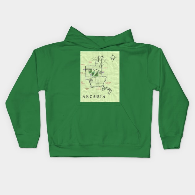 Arcadia Kids Hoodie by PendersleighAndSonsCartography